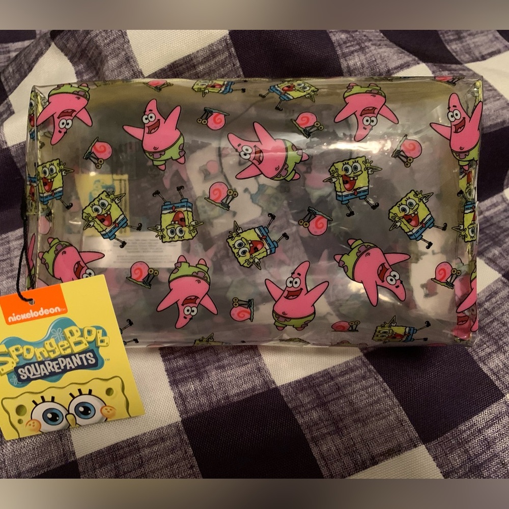 NWT Transparent SpongeBob Cosmetic bag